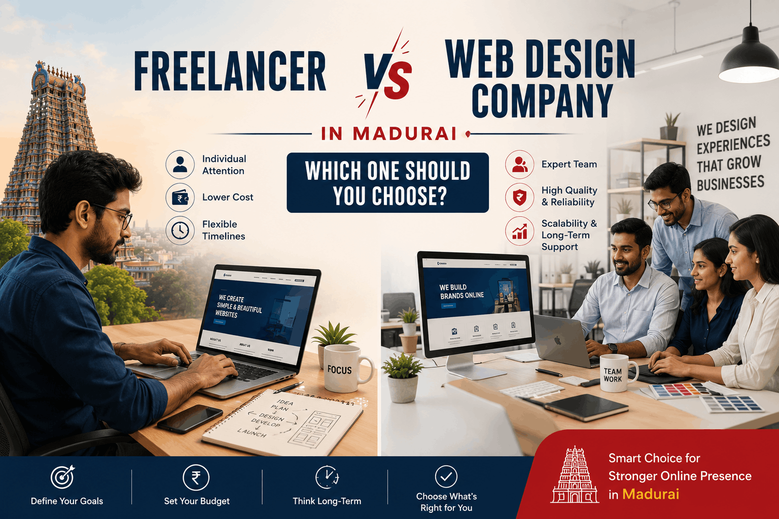 Freelancer vs Web Design Company in Madurai Which One Should You Choose
