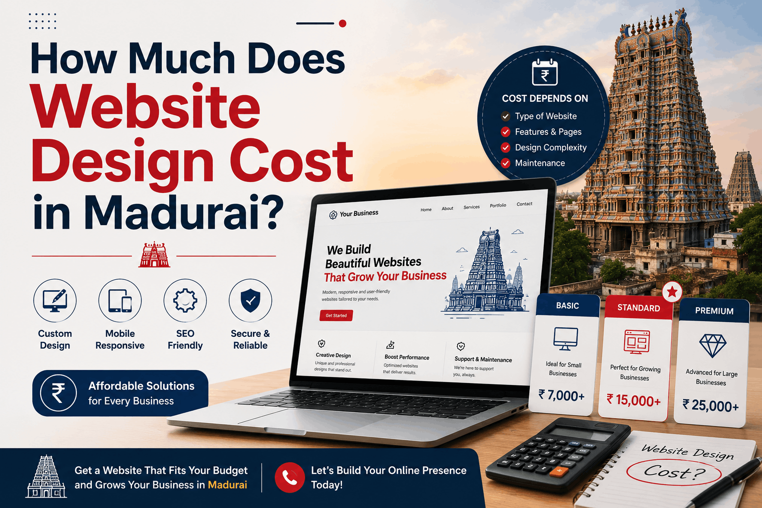 How Much Does Website Design Cost in Madurai